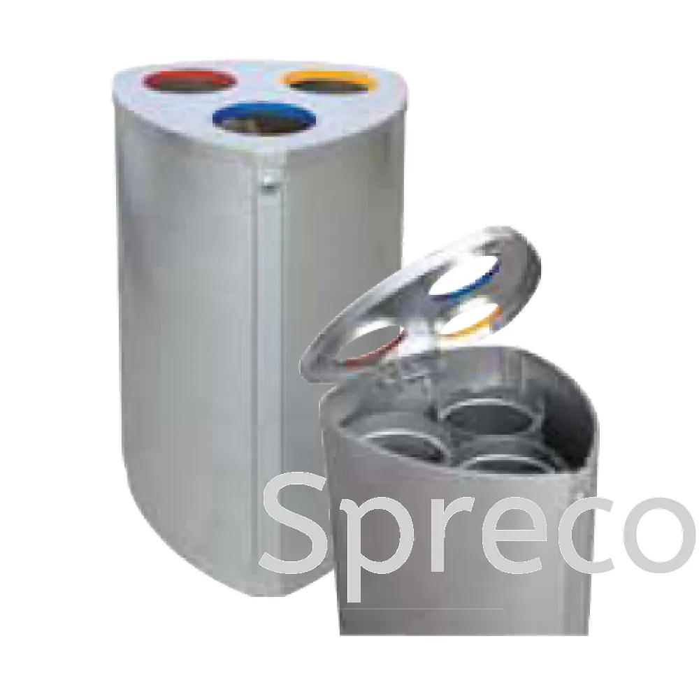 Outdoor & Commercial Recycle Bin | Stainless Steel Rubbish Bin - EF 013SR