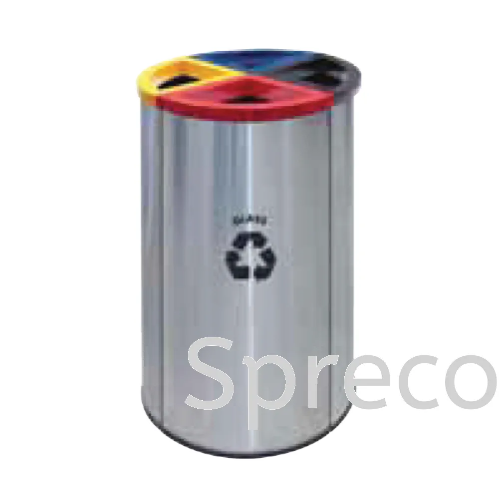 Outdoor & Commercial Recycle Bin | Stainless Steel Rubbish Bin - EF 014SR