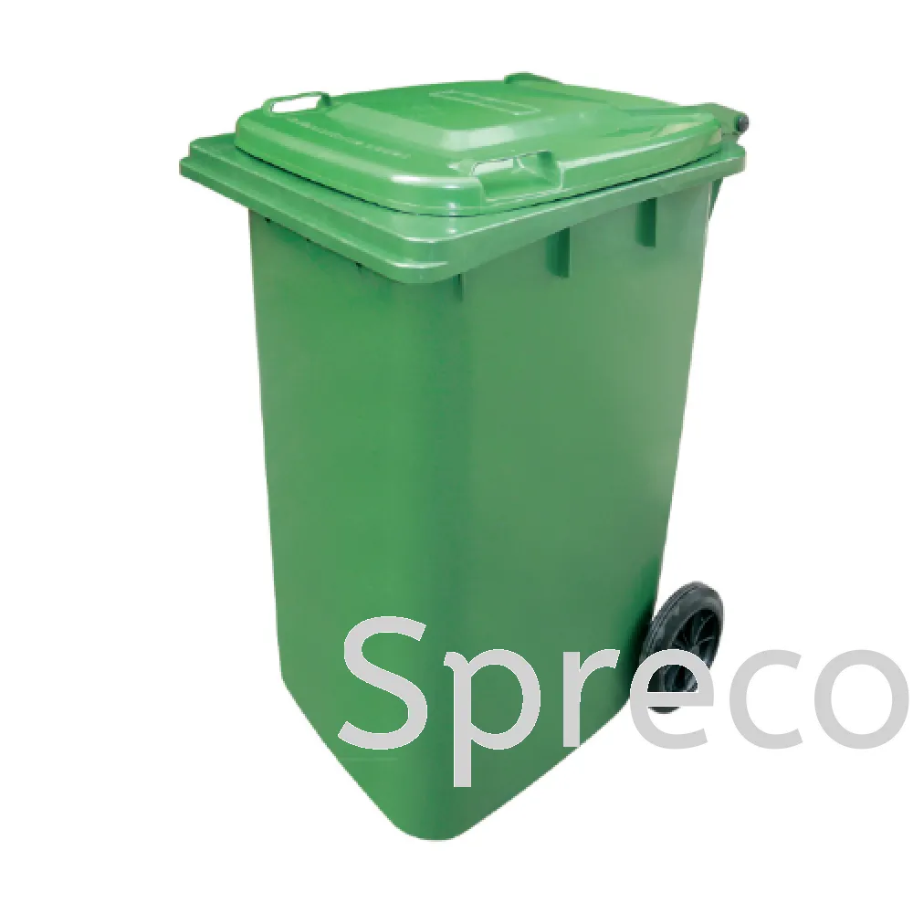 Green Dustbin | Green Two Wheel Mobile Garbage Bin | Green Organic Bin 003SR