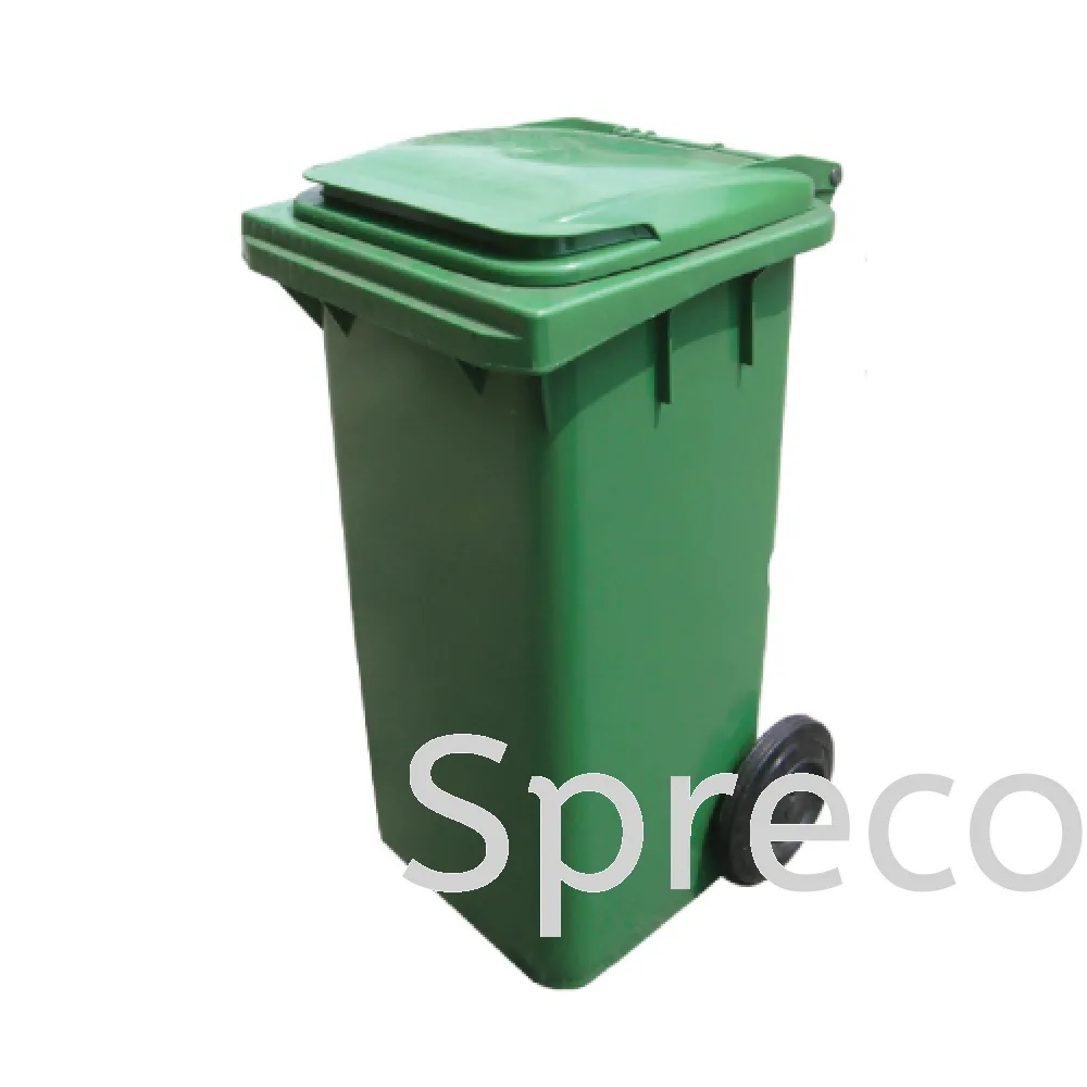 Green Dustbin | Green Two Wheel Mobile Garbage Bin | Green Organic Bin 001SR